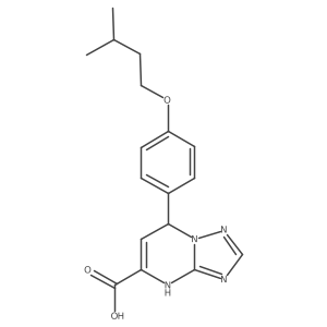 7-[4-(3-Methylbutoxy)phenyl]-4,7-dihydro[1,2,4]triazolo[1,5-a]pyrimidine-5-carboxylic acid Structure