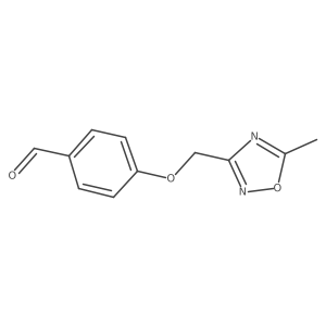 4-[(5-Methyl-1,2,4-oxadiazol-3-yl)methoxy]benzaldehyde结构式