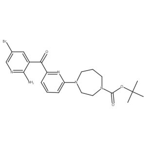 Tert-butyl 4-(6-(2-amino-5-bromonicotinoyl)pyridin-2-yl)-1,4-diazepane-1-carboxylate Structure
