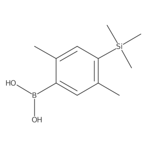 2,5-Dimethyl-4-(trimethylsilyl)phenylboronic acid Structure