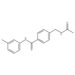 4-[(Acetylamino)methyl]-N-(3-methylphenyl)benzamide Structure