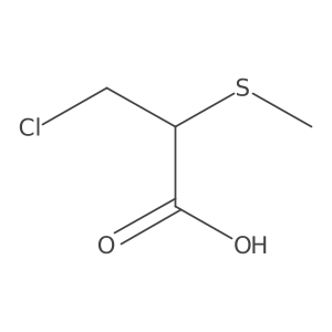 3-Chloro-2-methylsulfanylpropanoic acid Structure