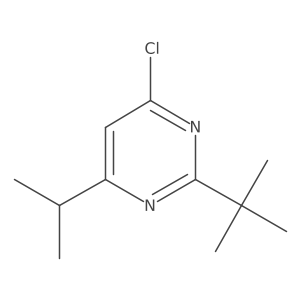 2-Tert-butyl-4-chloro-6-(propan-2-yl)pyrimidine Structure