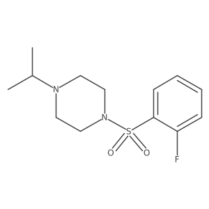 1-(2-Fluorobenzenesulfonyl)-4-(propan-2-yl)piperazine Structure