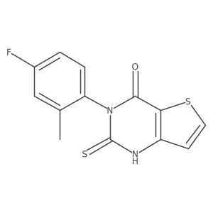 3-(4-fluoro-2-methylphenyl)-2-thioxo-2,3-dihydrothieno[3,2-d]pyrimidin-4(1H)-one Structure
