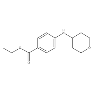 Ethyl 4-(oxan-4-ylamino)benzoate结构式