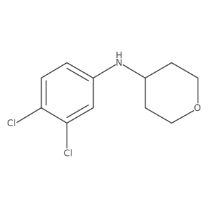 N-(3,4-Dichlorophenyl)tetrahydro-2H-pyran-4-amine结构式