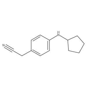 2-[4-(Cyclopentylamino)phenyl]acetonitrile结构式