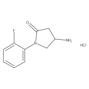 4-Amino-1-(2-fluorophenyl)pyrrolidin-2-one hydrochloride结构式