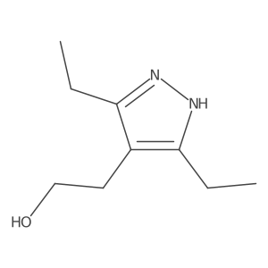 2-(3,5-diethyl-1H-pyrazol-4-yl)-ethanol Structure