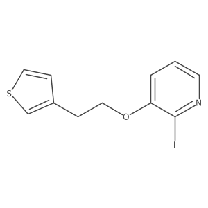 2-Iodo-3-(2-thiophen-3-ylethoxy)-pyridine Structure