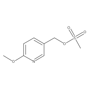 (6-Methoxypyridin-3-yl)methyl methanesulfonate结构式