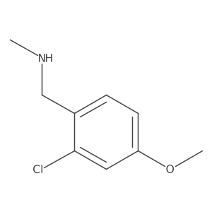 1-(2-chloro-4-methoxyphenyl)-N-methylmethanamine Structure