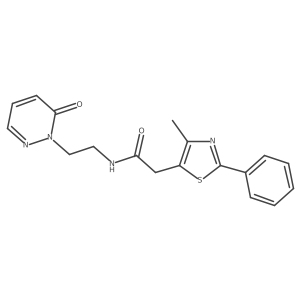 2-(4-methyl-2-phenylthiazol-5-yl)-N-(2-(6-oxopyridazin-1(6H)-yl)ethyl)acetamide Structure