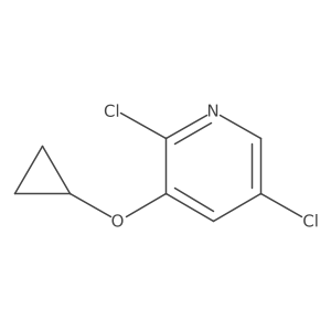 2,5-Dichloro-3-cyclopropoxypyridine结构式