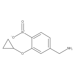 (3-Cyclopropoxy-4-nitrophenyl)methanamine Structure