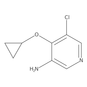 5-Chloro-4-cyclopropoxypyridin-3-amine结构式