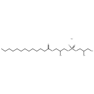 sodium;2,3-dihydroxypropyl [(2R)-2-hydroxy-3-tridecanoyloxypropyl] phosphate结构式