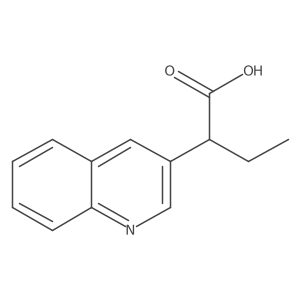 2-(Quinolin-3-yl)butanoic acid结构式