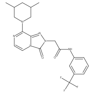 2-(8-(3,5-dimethylpiperidin-1-yl)-3-oxo-[1,2,4]triazolo[4,3-a]pyrazin-2(3H)-yl)-N-(3-(trifluoromethyl)phenyl)acetamide Structure