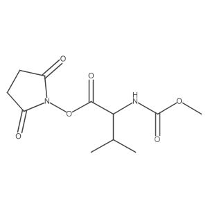 (S)-2,5-dioxopyrrolidin-1-yl 2-(methoxycarbonylamino)-3-methylbutanoate Structure