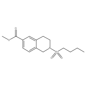 methyl 2-butylsulfonyl-3,4-dihydro-1H-isoquinoline-6-carboxylate Structure