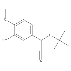 2-(3-Bromo-4-methoxyphenyl)-2-[(trimethylsilyl)oxy]acetonitrile结构式