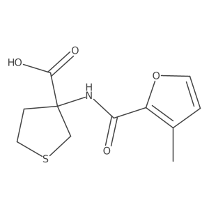 3-(3-Methylfuran-2-carboxamido)tetrahydrothiophene-3-carboxylic acid Structure
