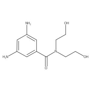 3,5-diamino-N,N-bis(2-hydroxyethyl)benzamide Structure