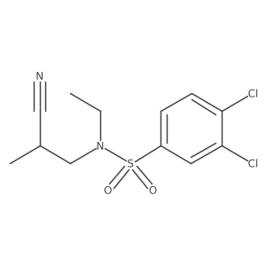 Benzenesulfonamide, 3,4-dichloro-N-(2-cyanopropyl)-N-ethyl-结构式