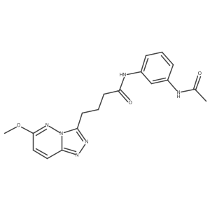 N-(3-acetamidophenyl)-4-(6-methoxy-[1,2,4]triazolo[4,3-b]pyridazin-3-yl)butanamide结构式
