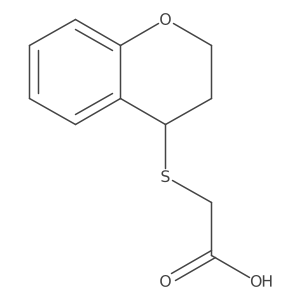 2-(3,4-dihydro-2H-chromen-4-ylsulfanyl)acetic acid Structure