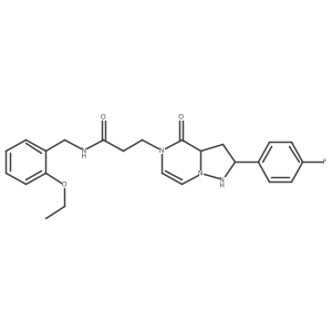N-[(2-ethoxyphenyl)methyl]-3-[2-(4-fluorophenyl)-4-oxo-1,2,3,3a-tetrahydropyrazolo[1,5-a]pyrazin-5-yl]propanamide Structure