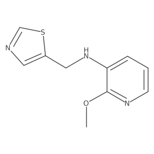 2-Methoxy-N-(thiazol-5-ylmethyl)pyridin-3-amine结构式