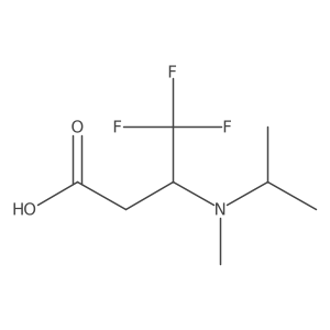 4,4,4-Trifluoro-3-[methyl(propan-2-yl)amino]butanoic acid结构式