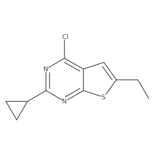 4-Chloro-2-cyclopropyl-6-ethylthieno[2,3-d]pyrimidine Structure