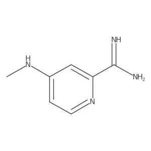 4-(Methylamino)-2-pyridinecarboximidamide Structure