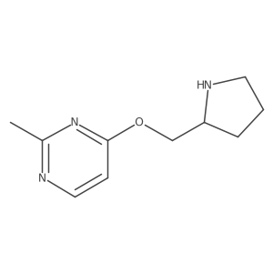 2-Methyl-4-[(pyrrolidin-2-yl)methoxy]pyrimidine结构式
