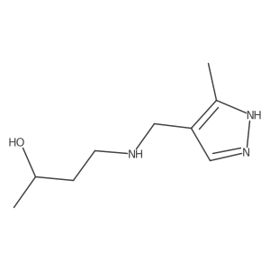 4-{[(3-methyl-1H-pyrazol-4-yl)methyl]amino}butan-2-ol Structure