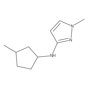 1-methyl-N-(3-methylcyclopentyl)-1H-pyrazol-3-amine结构式