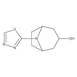 8-(1,3,4-Thiadiazol-2-yl)-8-azabicyclo[3.2.1]octan-3-ol结构式