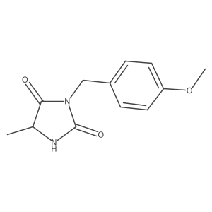 3-(4-Methoxybenzyl)-5-methylimidazolidine-2,4-dione结构式