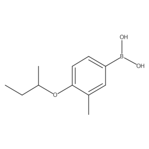4-(sec-Butoxy)-3-methylphenylboronic Acid Structure