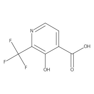 3-Hydroxy-2-(trifluoromethyl)isonicotinic acid结构式