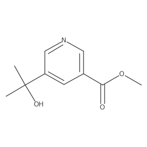 Methyl 5-(2-hydroxypropan-2-yl)pyridine-3-carboxylate Structure