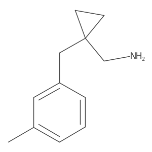 (1-(3-Methylbenzyl)cyclopropyl)methanamine结构式