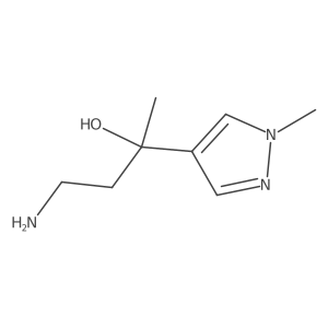 4-amino-2-(1-methyl-1H-pyrazol-4-yl)butan-2-ol Structure