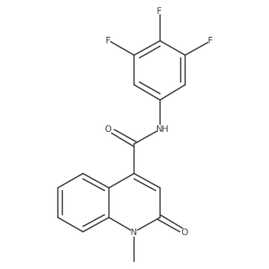 1-methyl-2-oxo-N-(3,4,5-trifluorophenyl)-1,2-dihydroquinoline-4-carboxamide Structure