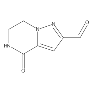 4-Oxo-4,5,6,7-tetrahydropyrazolo[1,5-a]pyrazine-2-carbaldehyde结构式