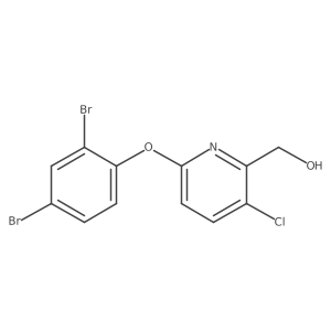 2-Pyridinemethanol, 3-chloro-6-(2,4-dibromophenoxy)- Structure